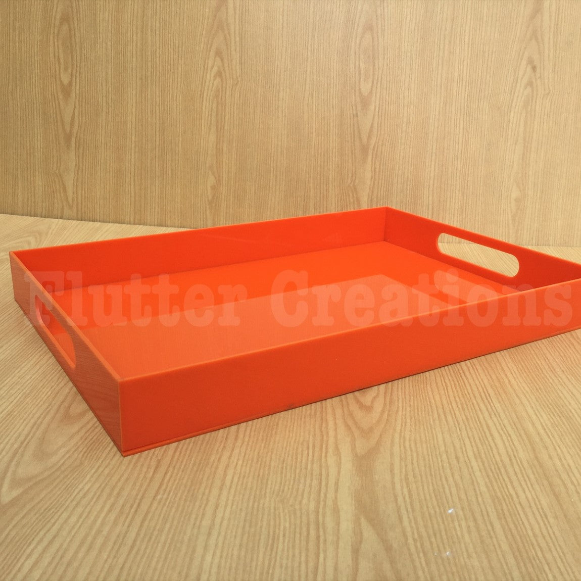 Orange (Plain) - Acrylic Tray