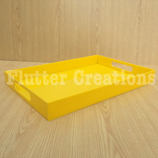 Yellow (Plain) - Acrylic Tray