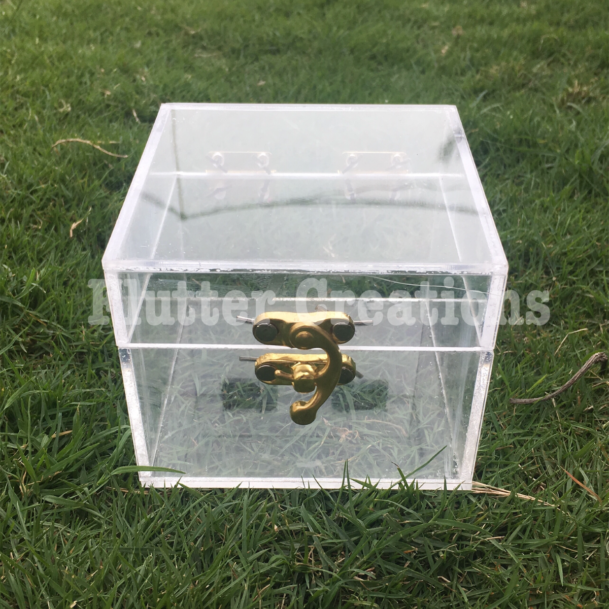 Plain Acrylic Box with Lock