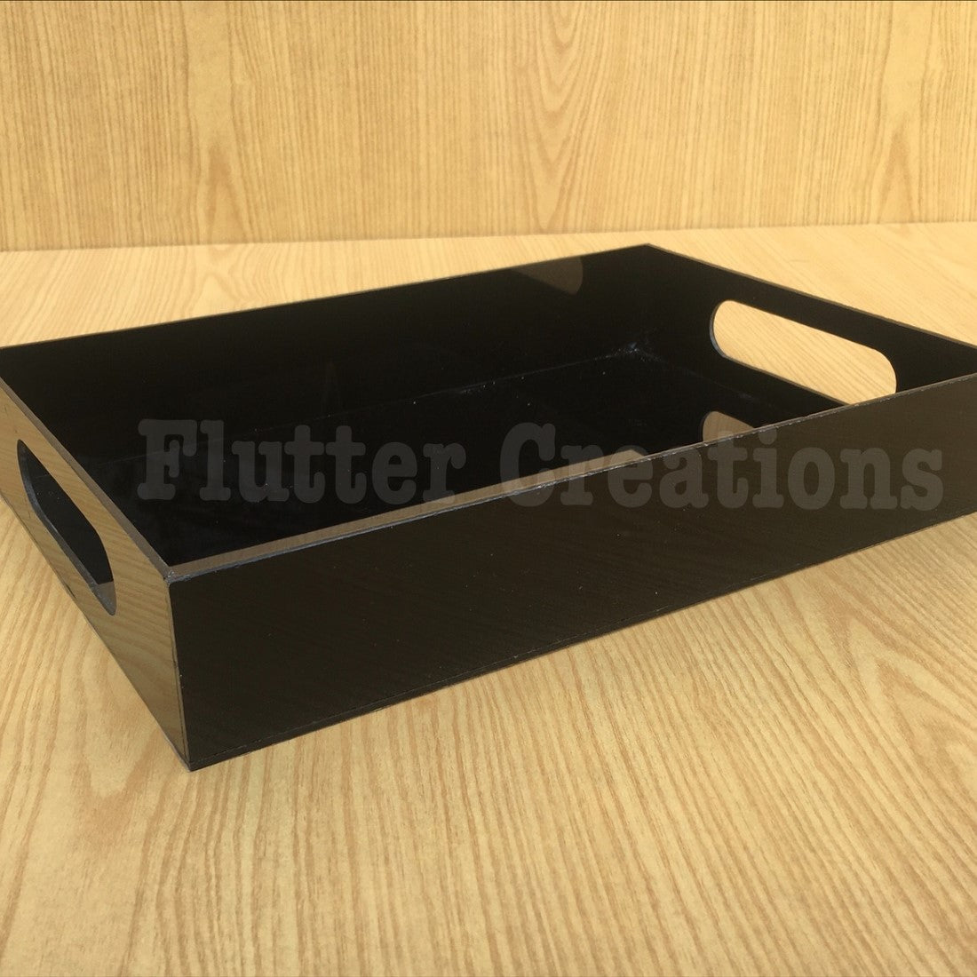 Black (Plain) - Acrylic Tray