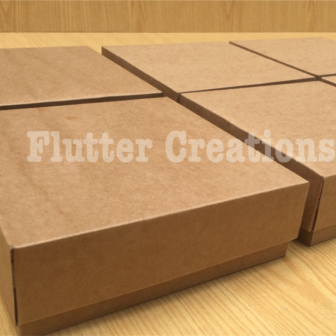 Plain Cardboard Khaki Boxes