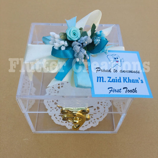 Blue Ocean - Tooth Announcement Acrylic Box