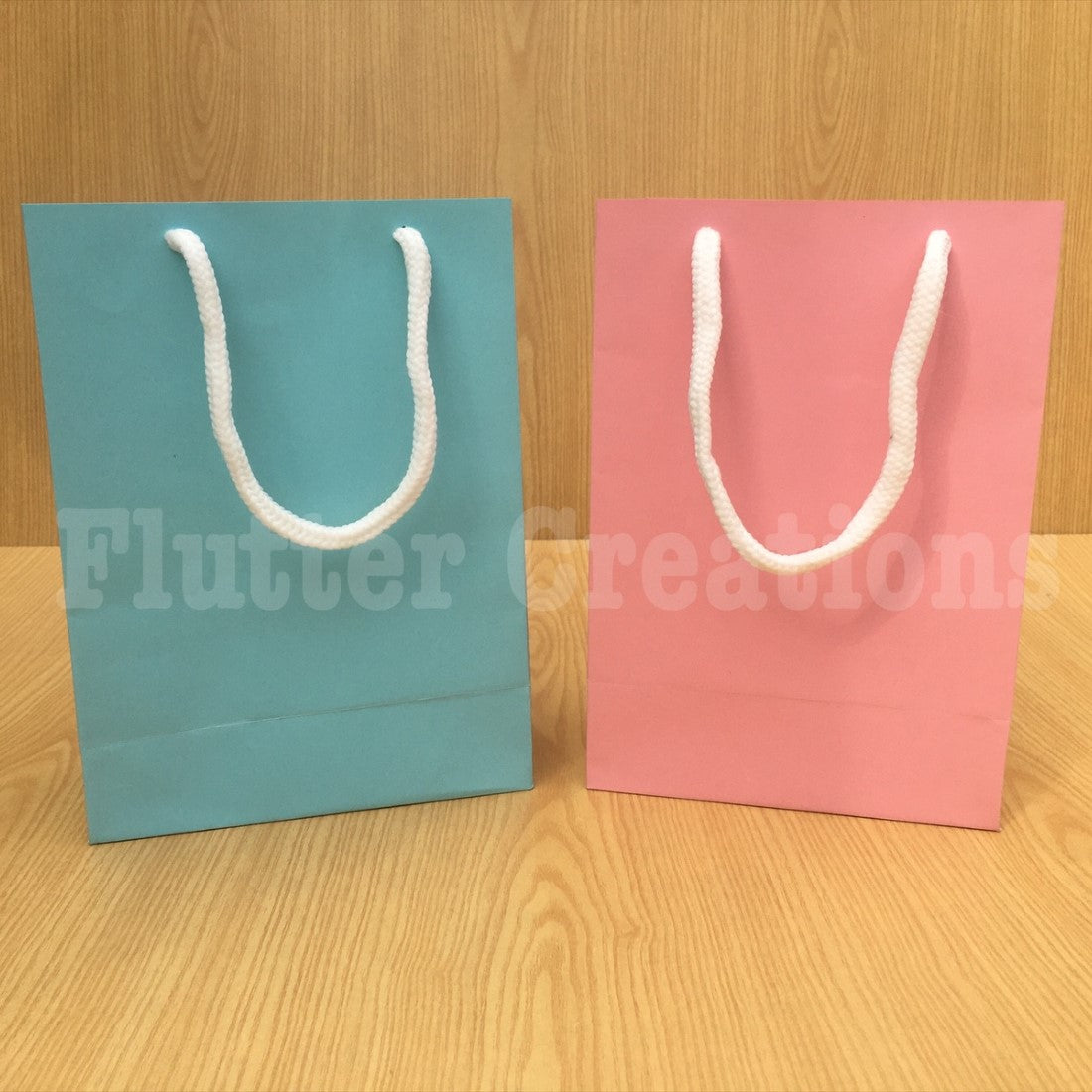 Plain Pastel Coloured Goody Bags