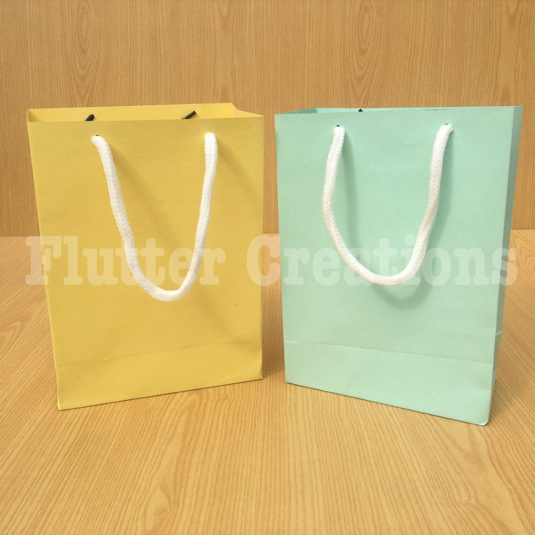Plain Pastel Coloured Goody Bags