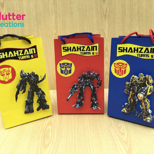 Transformers Themed Goody Bags