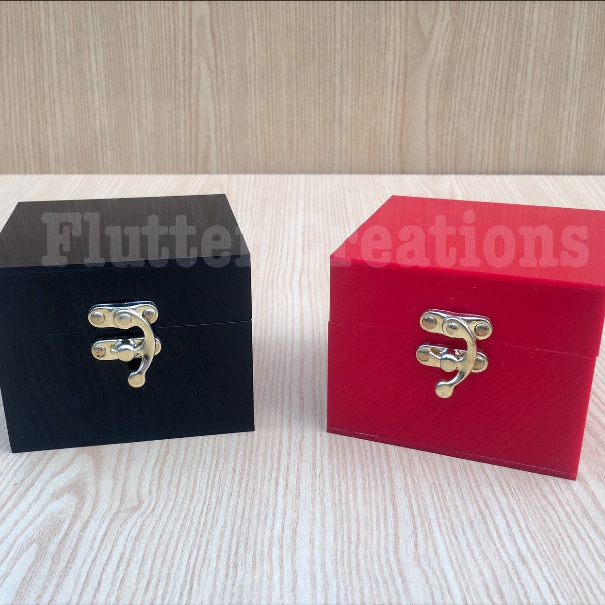 Black & Red Acrylic Box