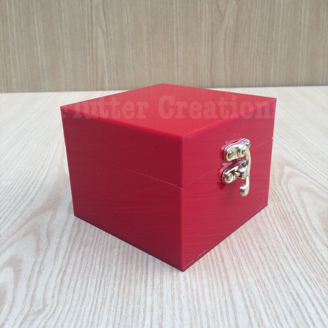 Red Acrylic Box