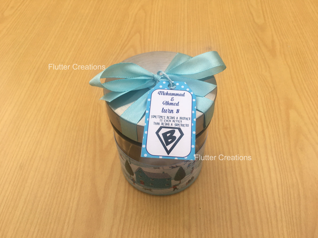 Winter Wonderland Glass Jar