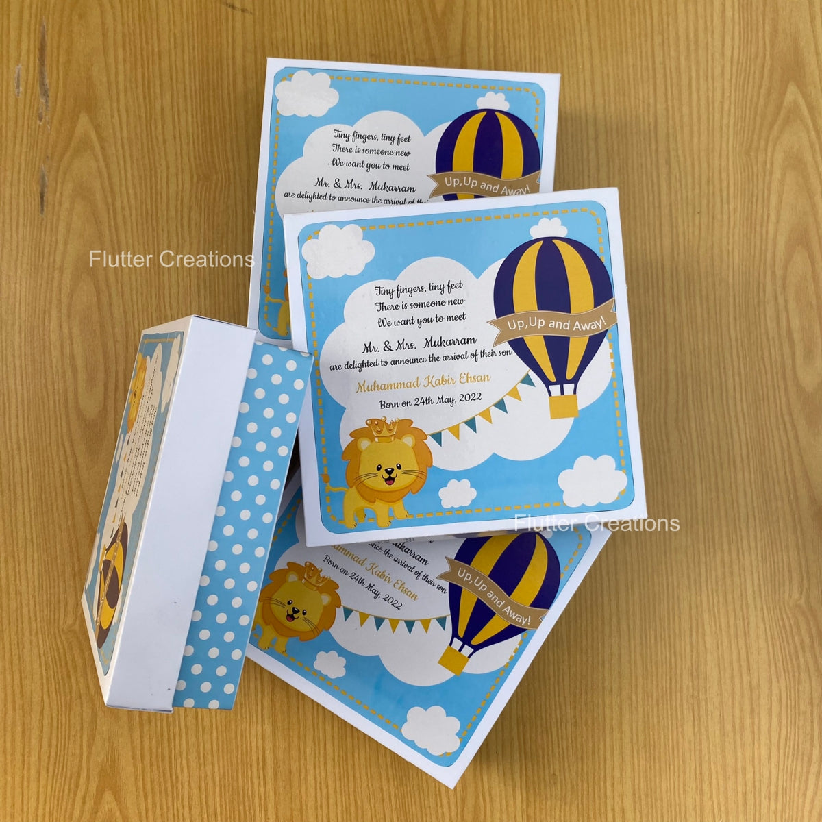 Baby Boy Box with Top and Bottom Printing
