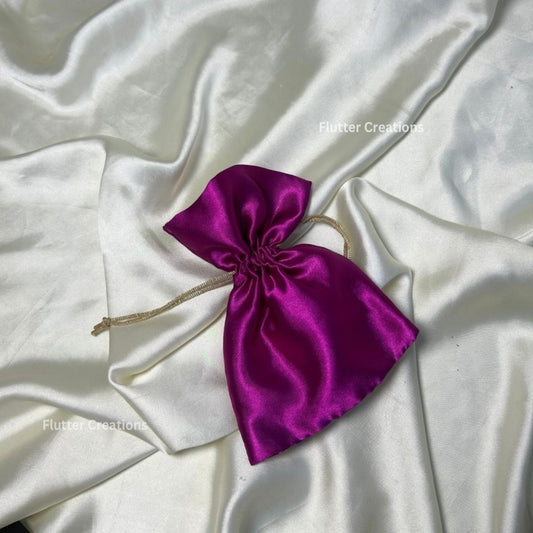 Plain Silk Pouch