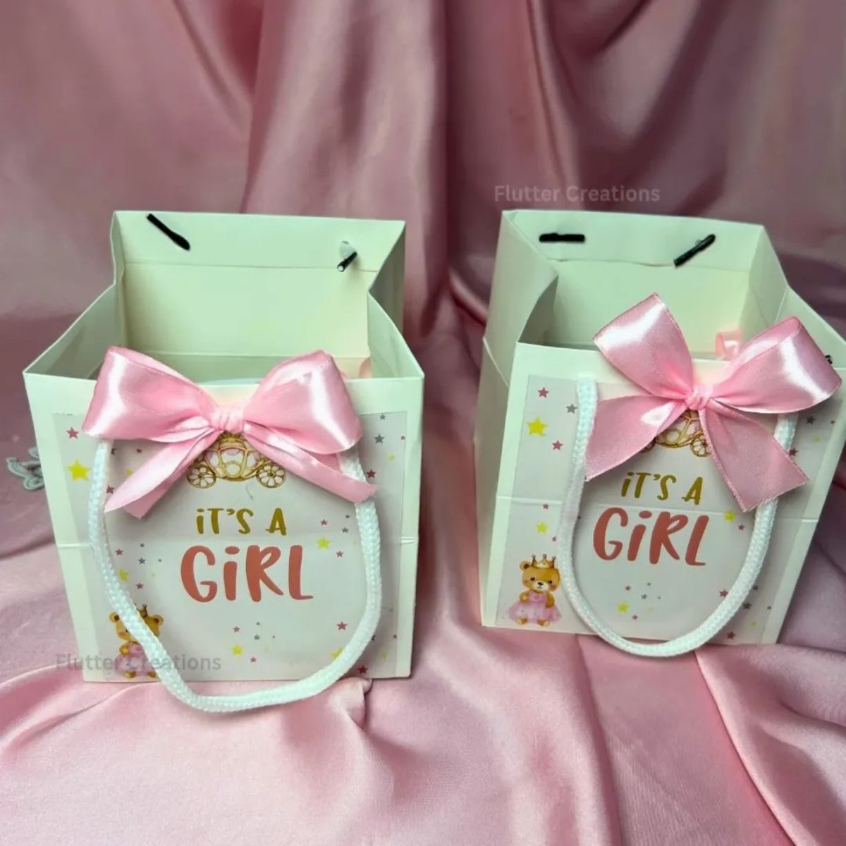 Baby Girl Announcement Drawer Style Box
