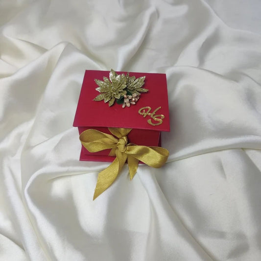Bookstyle Bid Box with Flowers