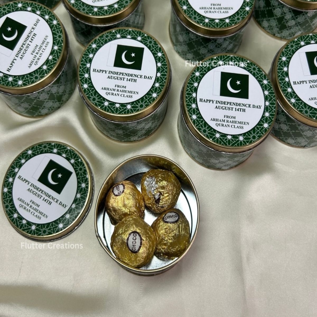 14 August Independence Day Tin Box Favours