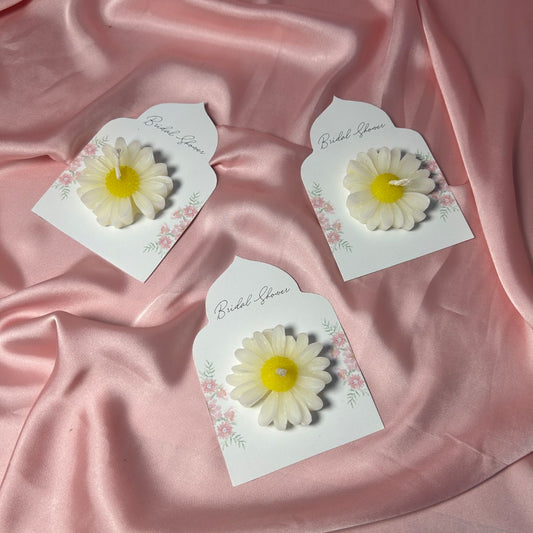 Bridal Shower Daisy Candle favour/ Giveaway