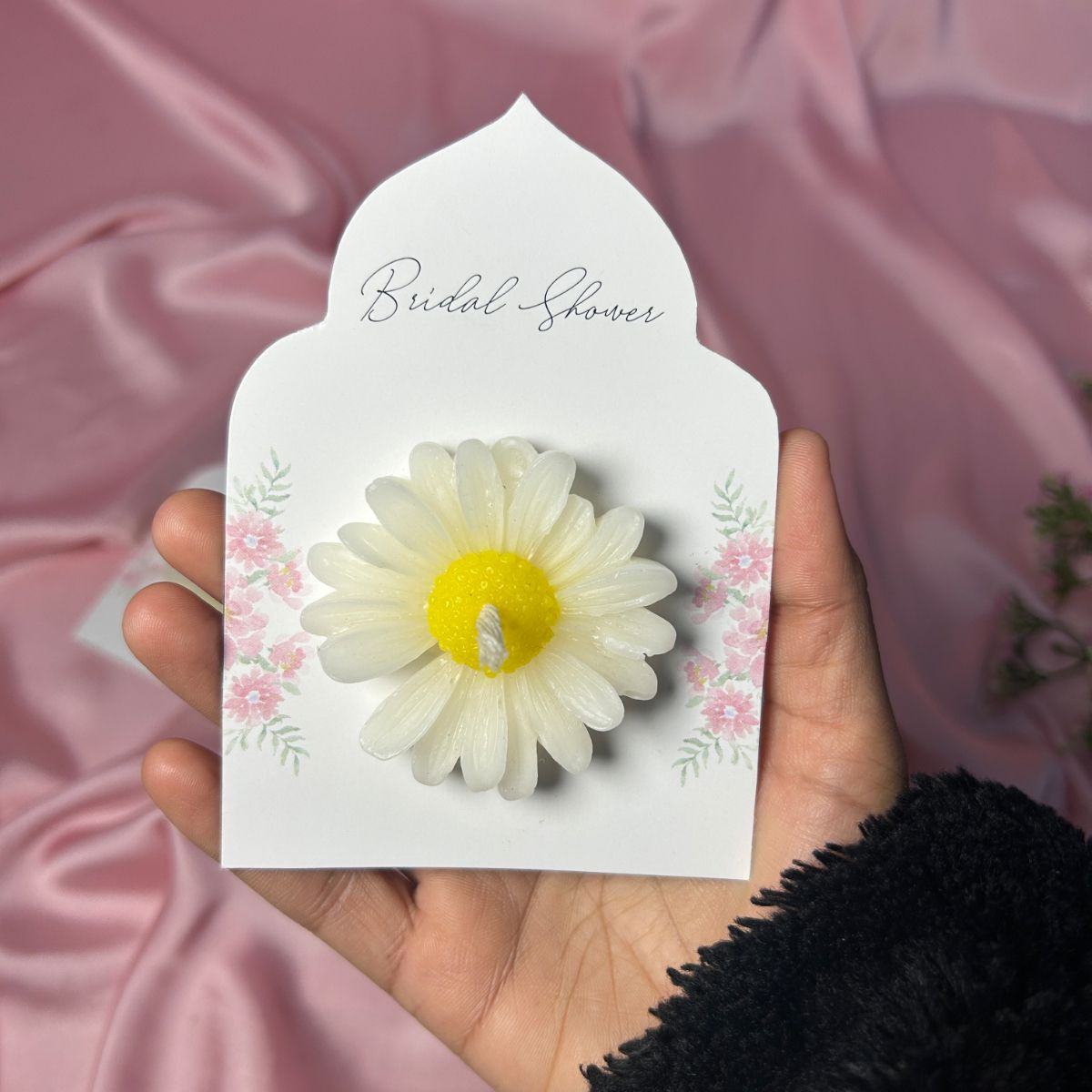Bridal Shower Daisy Candle favour/ Giveaway