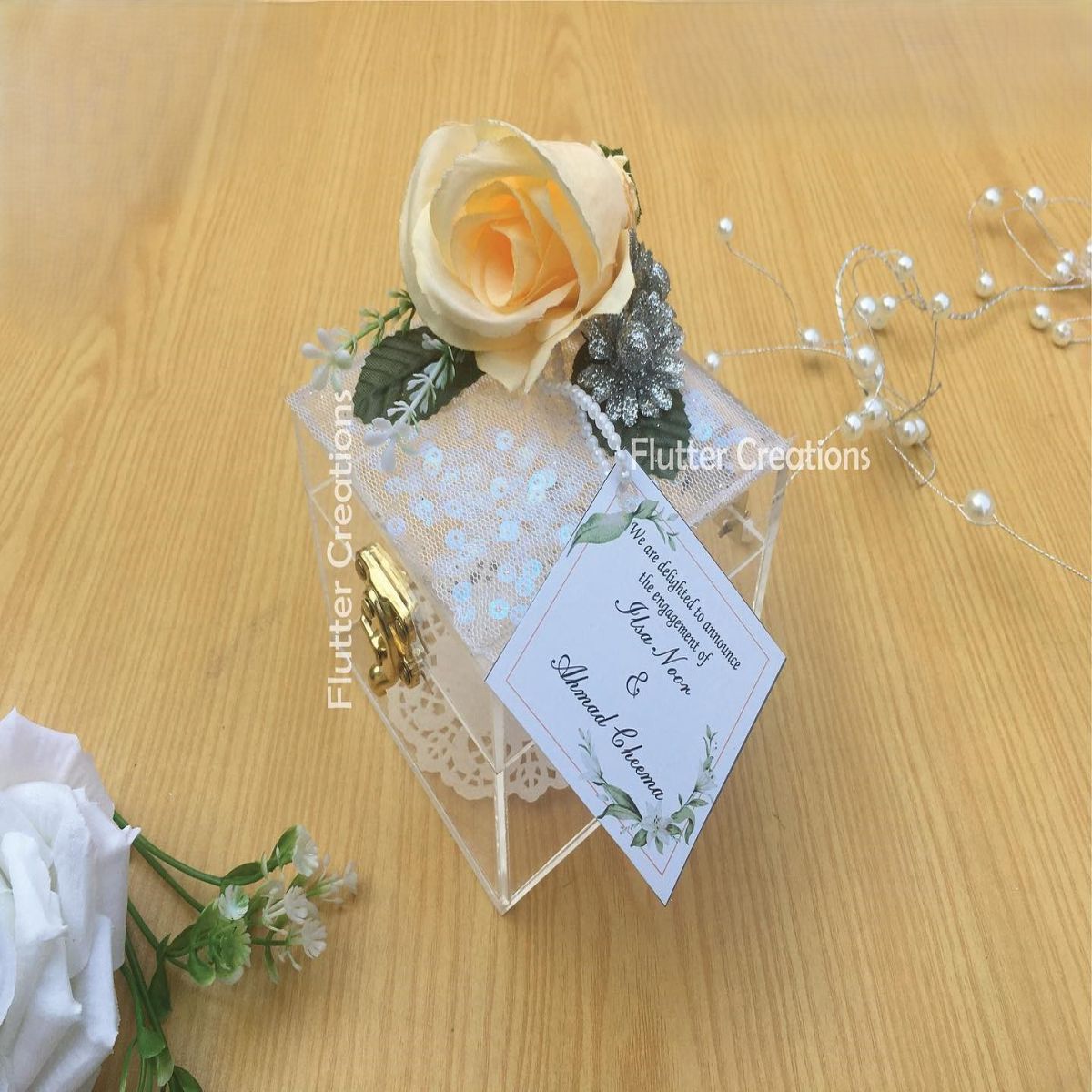 Acrylic Wedding Bid Box
