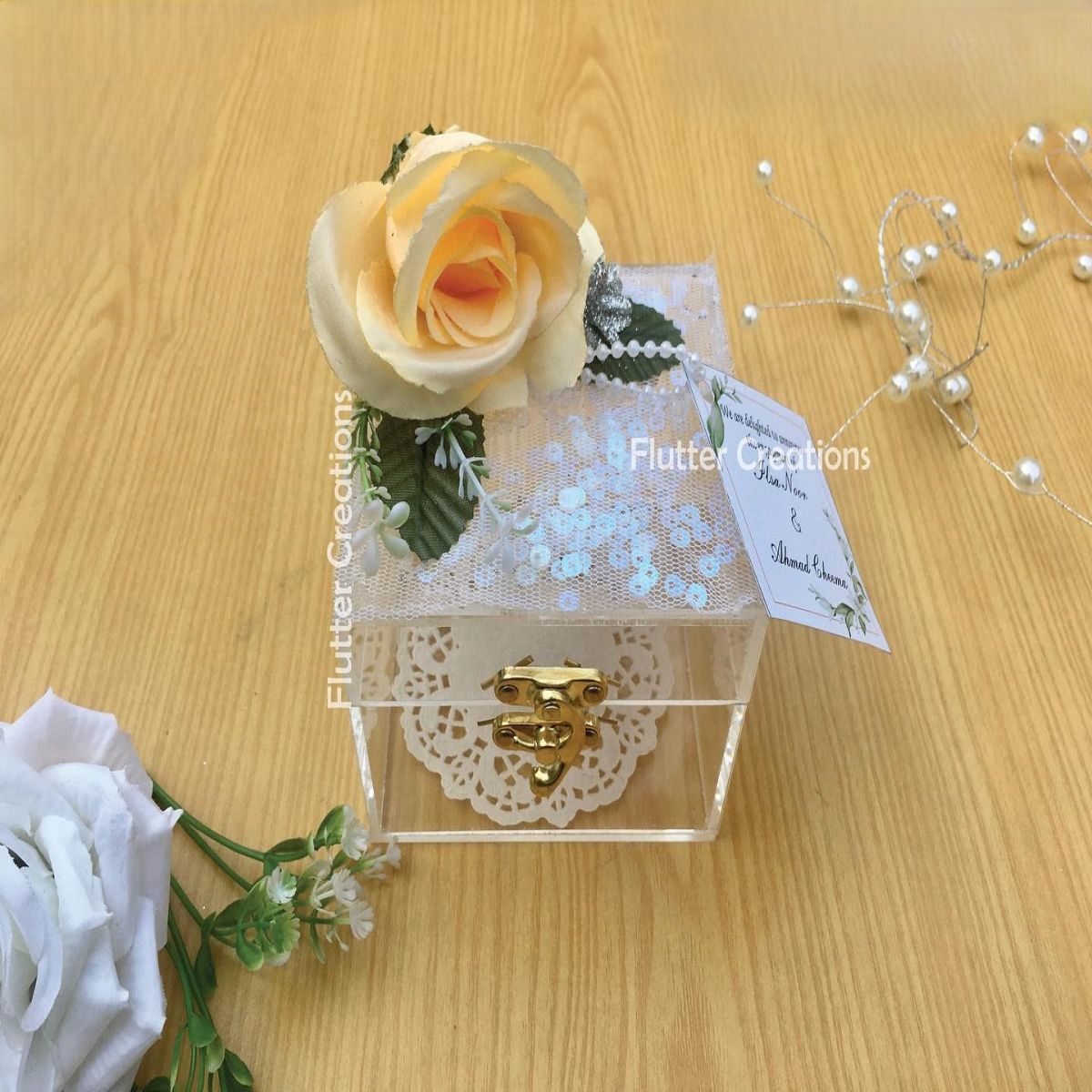 Acrylic Wedding Bid Box