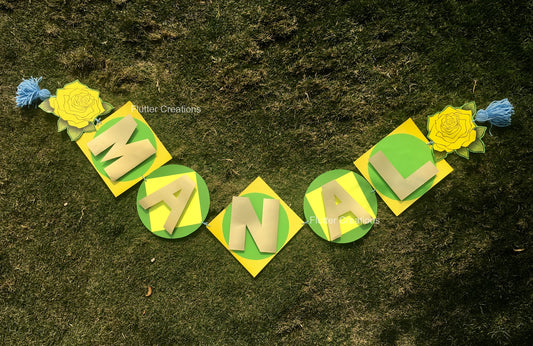 Flower Happy Birthday Banner