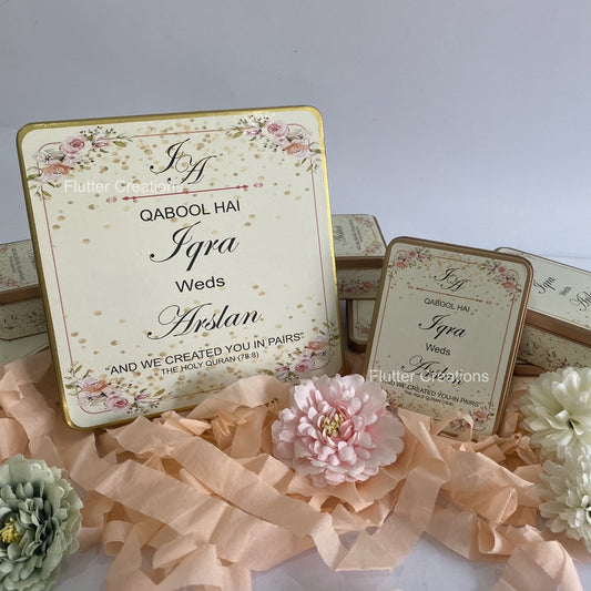 1kg & Quarter Kg Sweet Tin IMPORTED Box