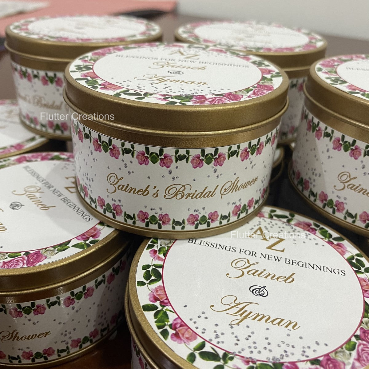 Wedding Customized Tin Bidh Box