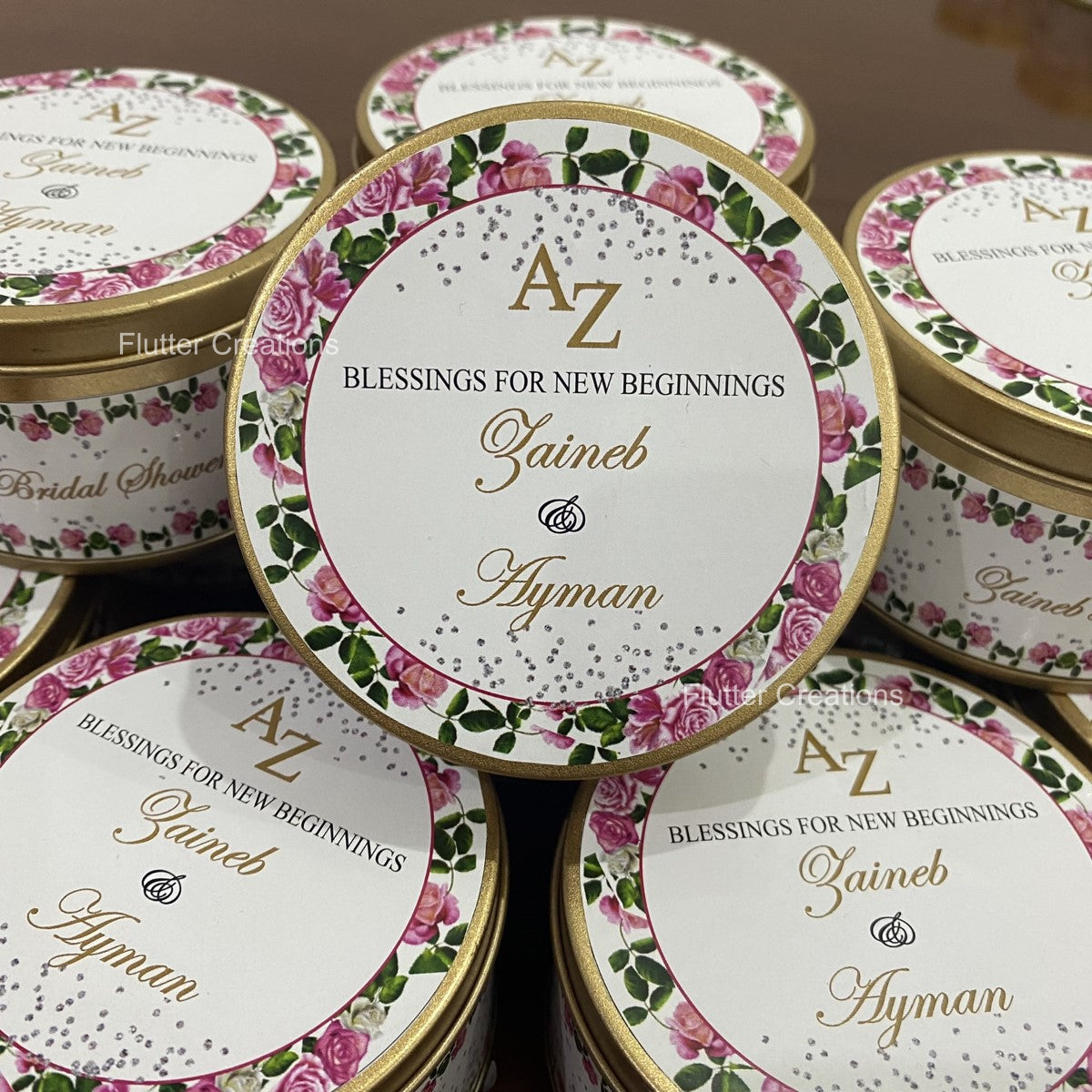 Wedding Customized Tin Bidh Box