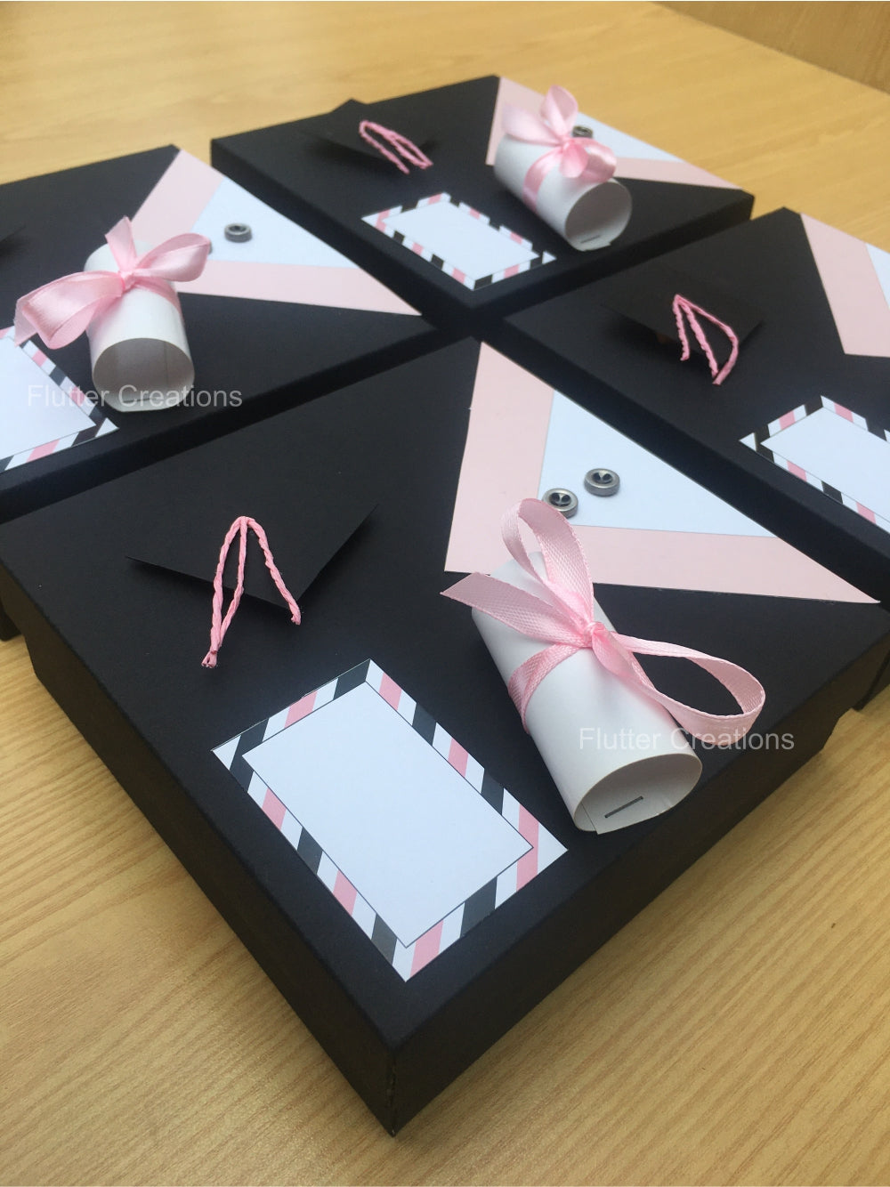 Pink Gown Graduation Box