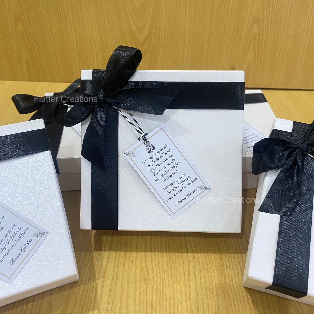 White box with ramadan ribbon