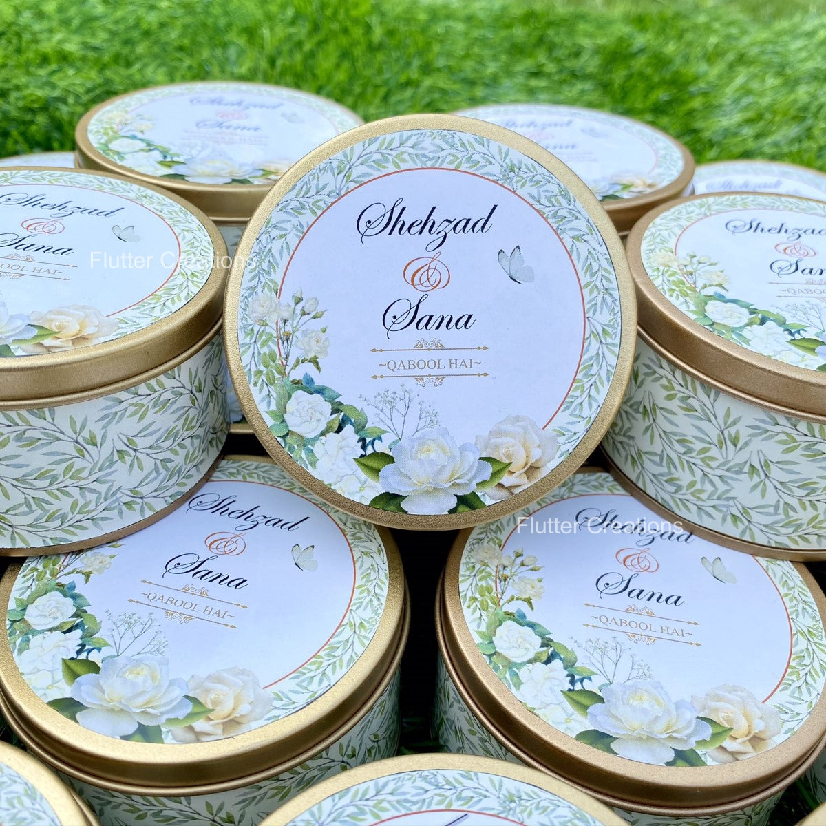 Wedding Customized Tin Bidh Box