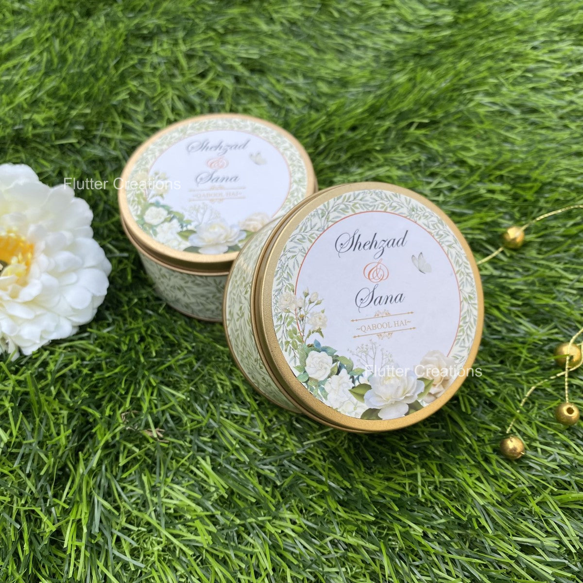 Wedding Customized Tin Bidh Box